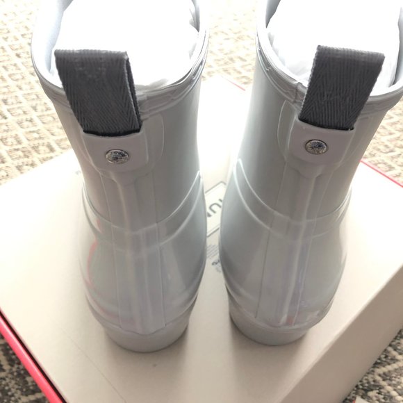 HUNTER Refined Low Heel Biker Rain Boot - Picture 7 of 8